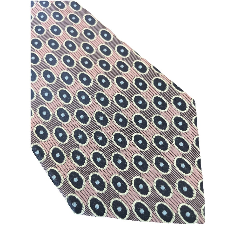 Mark‎ Pendleton for Nordstrom Tie Blue Purple Circular Silk Made In Italy 61"x4"